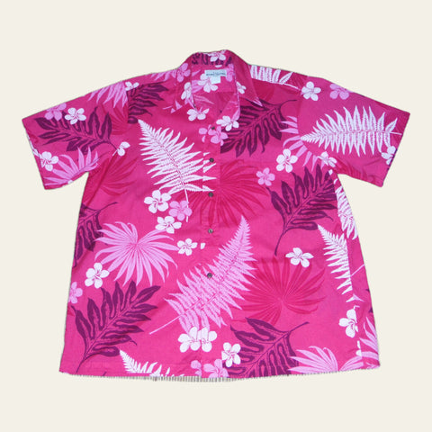 Men's Aloha shirt by T&L Muu Muu Factory.  50% cotton, 50% polyester, Size: Mens 3XL