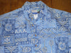 Men's pullover style Aloha shirt by Makapuu Sportswear.  Barkcloth, Size: Mens Medium