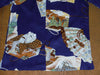 Vintage men's Long sleeve Aloha shirt by Tori Richard, Silky polyester, Size: Mens Large