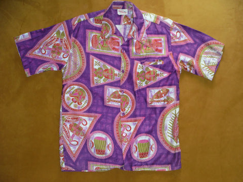 Mens Aloha shirt by Go Barefoot in Paradise.  100% Coton, Size: Mens Medium
