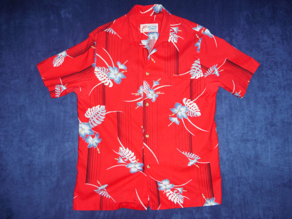 Men's Hawaiian shirt by Malihini Hawaii.  Cotton. Size Mens Medium.
